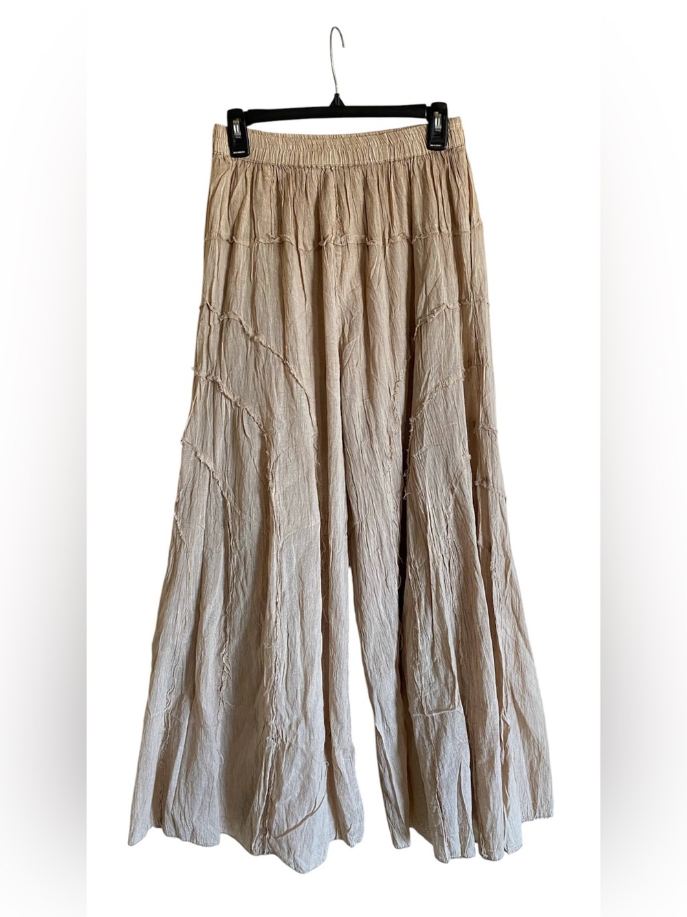 Women’s CUTE OPTIONS Flowy Wide Leg Tiered Ruffle Boho Pants Size Small NWT